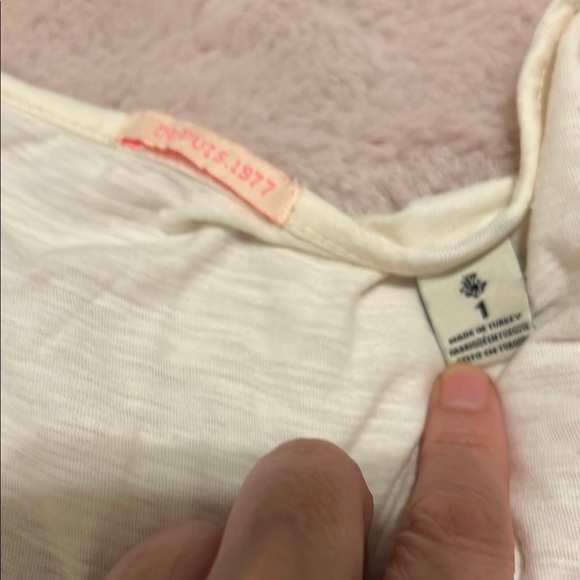 Cream Ruffled Tank Top - Picture 3 of 5